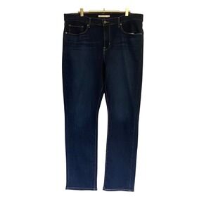 Levi's Classic Straight Jeans Dark Wash Womens Size 16 W33 L30